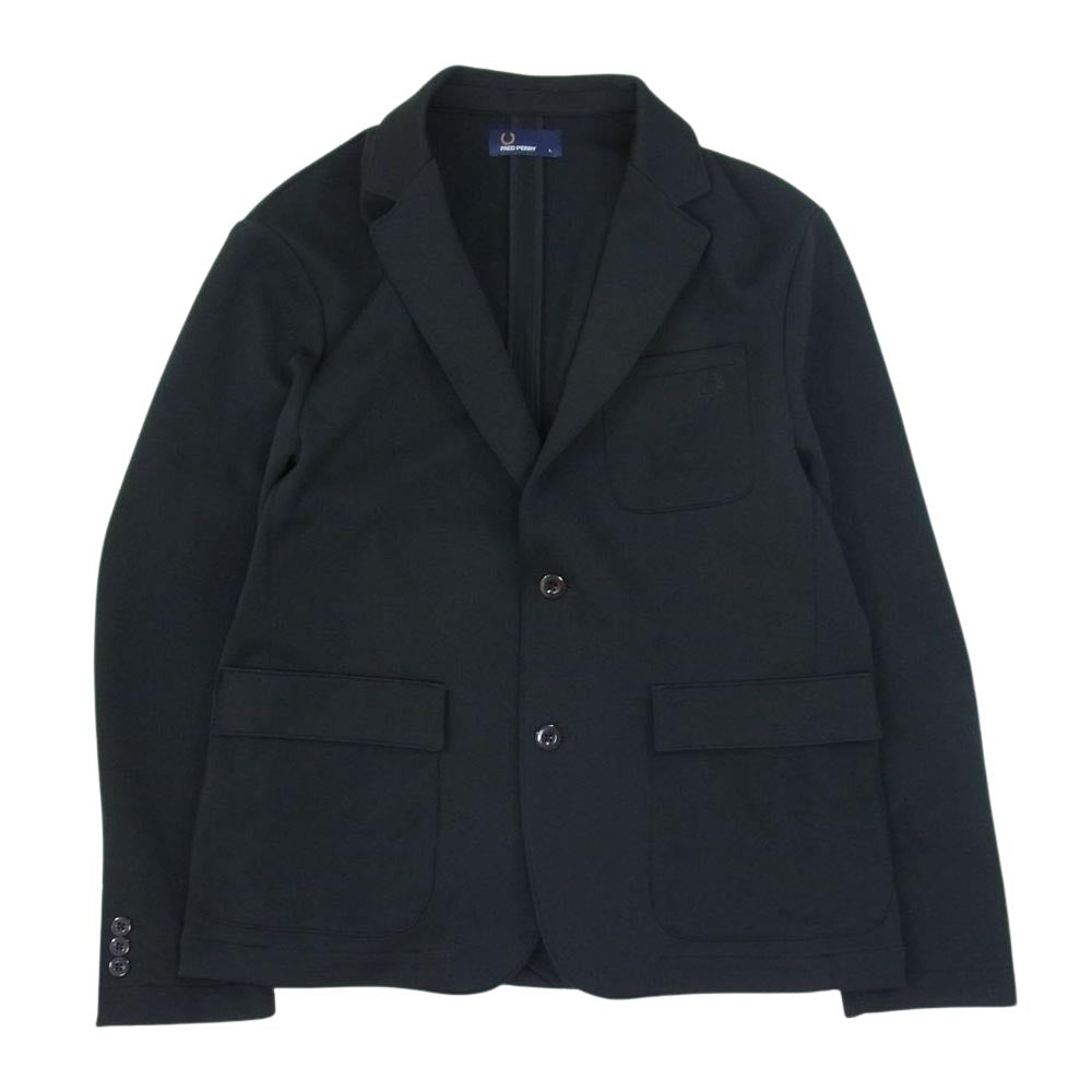 FRED PERRY フレッドペリー F2543 ジャージー テーラード ジャケット ブラック系 L【中古】
