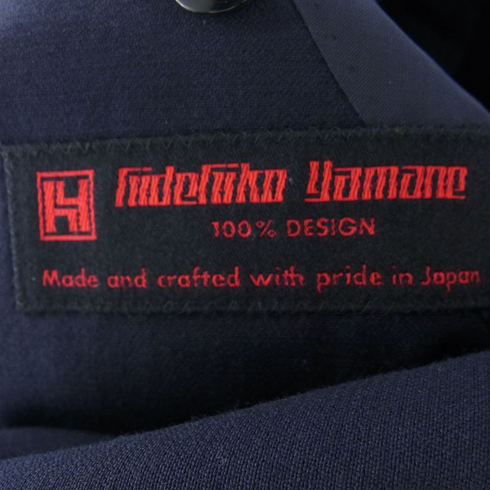 EVISU エヴィス RE023S35X hidehiko yamane ヒデヒコ ヤマネ ウール テーラード ジャケット ダークネイビー系 40【中古】