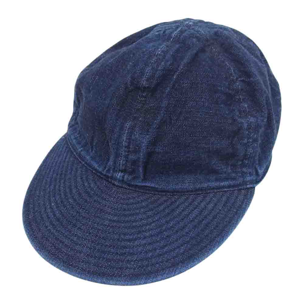 The REAL McCOY'S ザリアルマッコイズ MA16001 TYPE A-3 CAP コットン キャップ デニム インディゴブルー系 7 3/4【中古】
