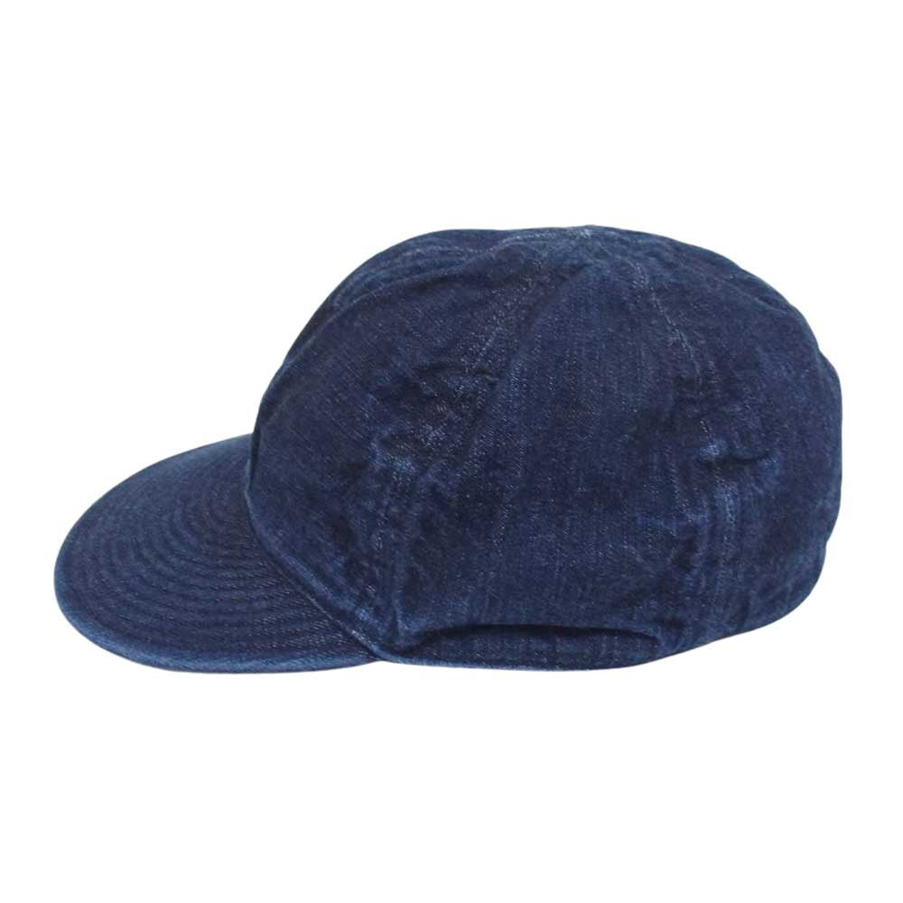 The REAL McCOY'S ザリアルマッコイズ MA16001 TYPE A-3 CAP コットン キャップ デニム インディゴブルー系 7 3/4【中古】