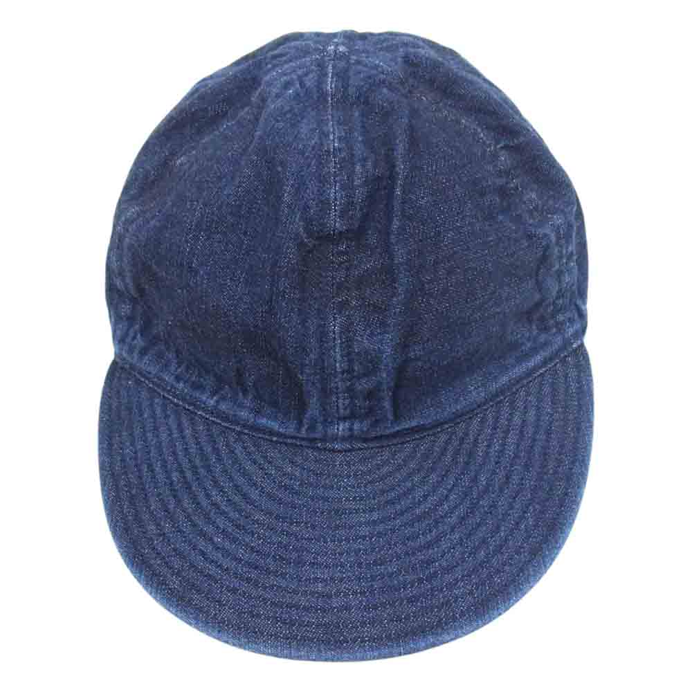 The REAL McCOY'S ザリアルマッコイズ MA16001 TYPE A-3 CAP コットン キャップ デニム インディゴブルー系 7 3/4【中古】
