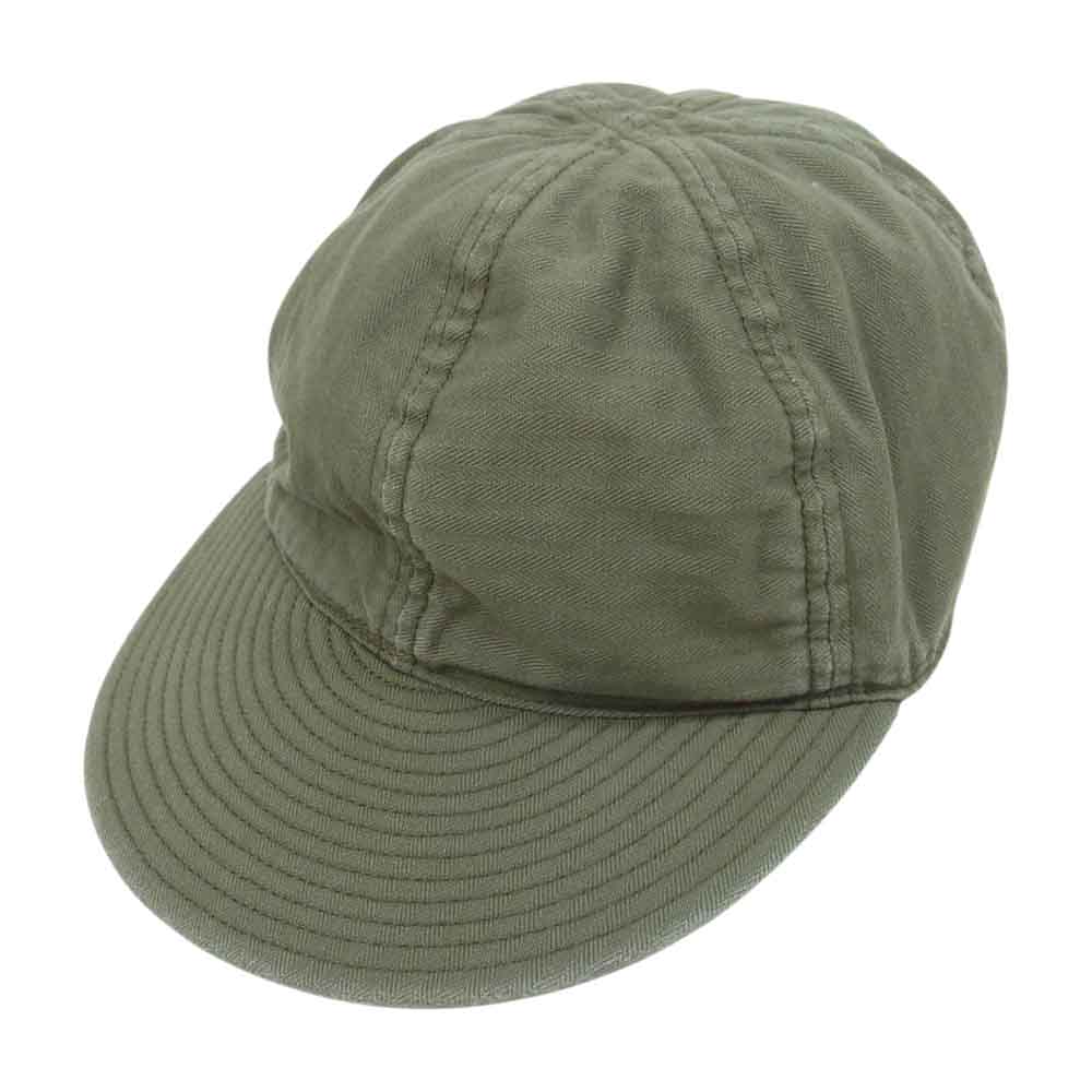 The REAL McCOY'S ザリアルマッコイズ TYPE A-3 CAP コットン キャップ グリーン カーキ系 7 3/4【中古】