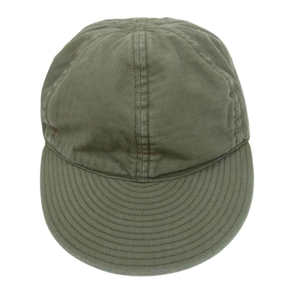 The REAL McCOY'S ザリアルマッコイズ TYPE A-3 CAP コットン キャップ グリーン カーキ系 7 3/4【中古】