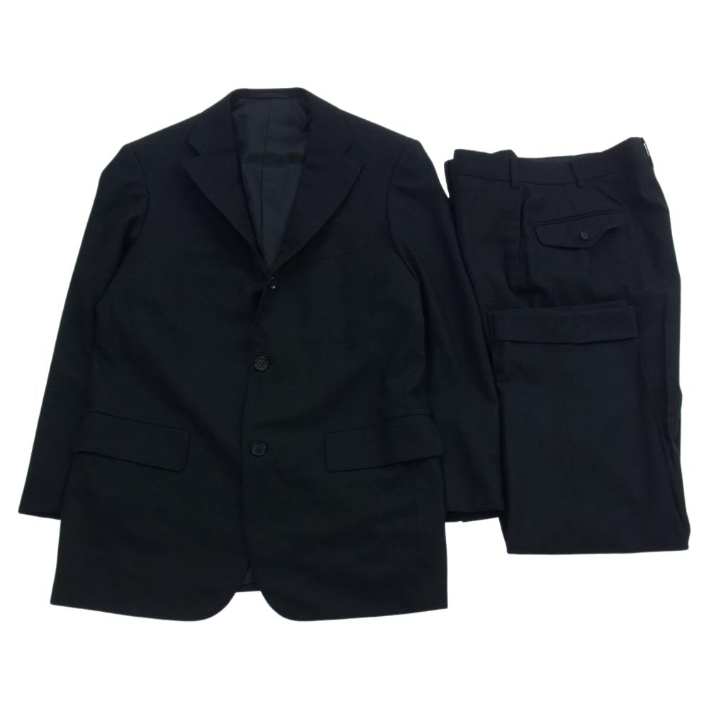 EVISU エヴィス RE027F27Y YAMANE DELUXE OSAKA ヤマネ デラックス 大阪 ウール 3B スーツ セットアップ ブラック系 36【中古】