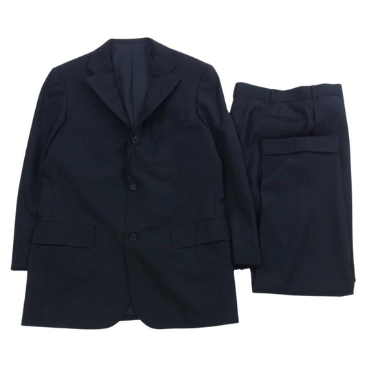 EVISU エヴィス RE027F26Y YAMANE DELUXE OSAKA ヤマネ デラックス 大阪 ウール 3B スーツ セットアップ ブラック系 38【中古】