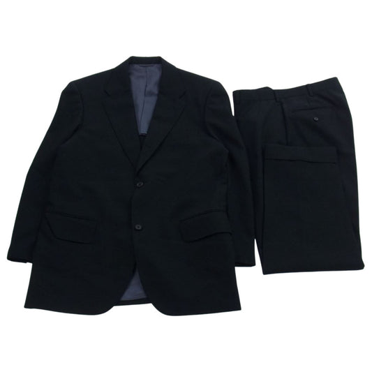 EVISU エヴィス YDC1042 YAMANE DELUXE ヤマネ デラックス ウール カシミヤ 3B スーツ セット アップ ブラック系 48【美品】【中古】