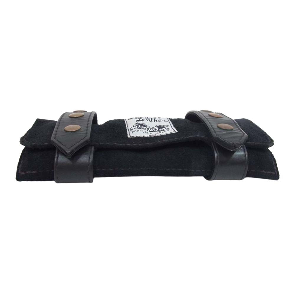 LANGLITZ LEATHERS ラングリッツレザーズ CROSS BAR BAG クロス バー バッグ バイク用 ツールバッグ 工具入れ 小物入れ ブラック系【中古】