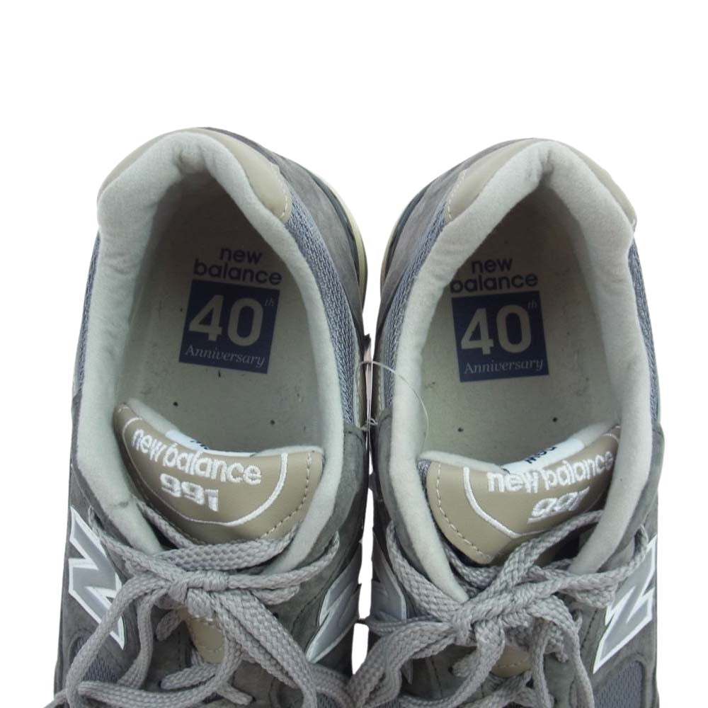 NEW BALANCE ニューバランス M991UKF 英国製 Flimby Catalogue Pack フリンビー カタログ パック 40周年 スニーカー グレー系 US10D【中古】