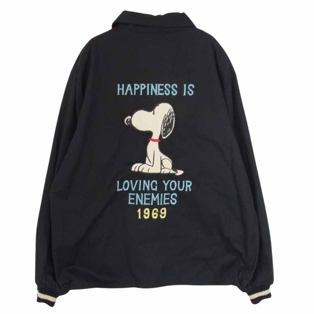 TAILOR TOYO テイラー東洋 TT15231 COTTON VIETNAM JACKET SNOOPY コットン ベトナム ジャケット ベトジャン ブラック系 L【中古】