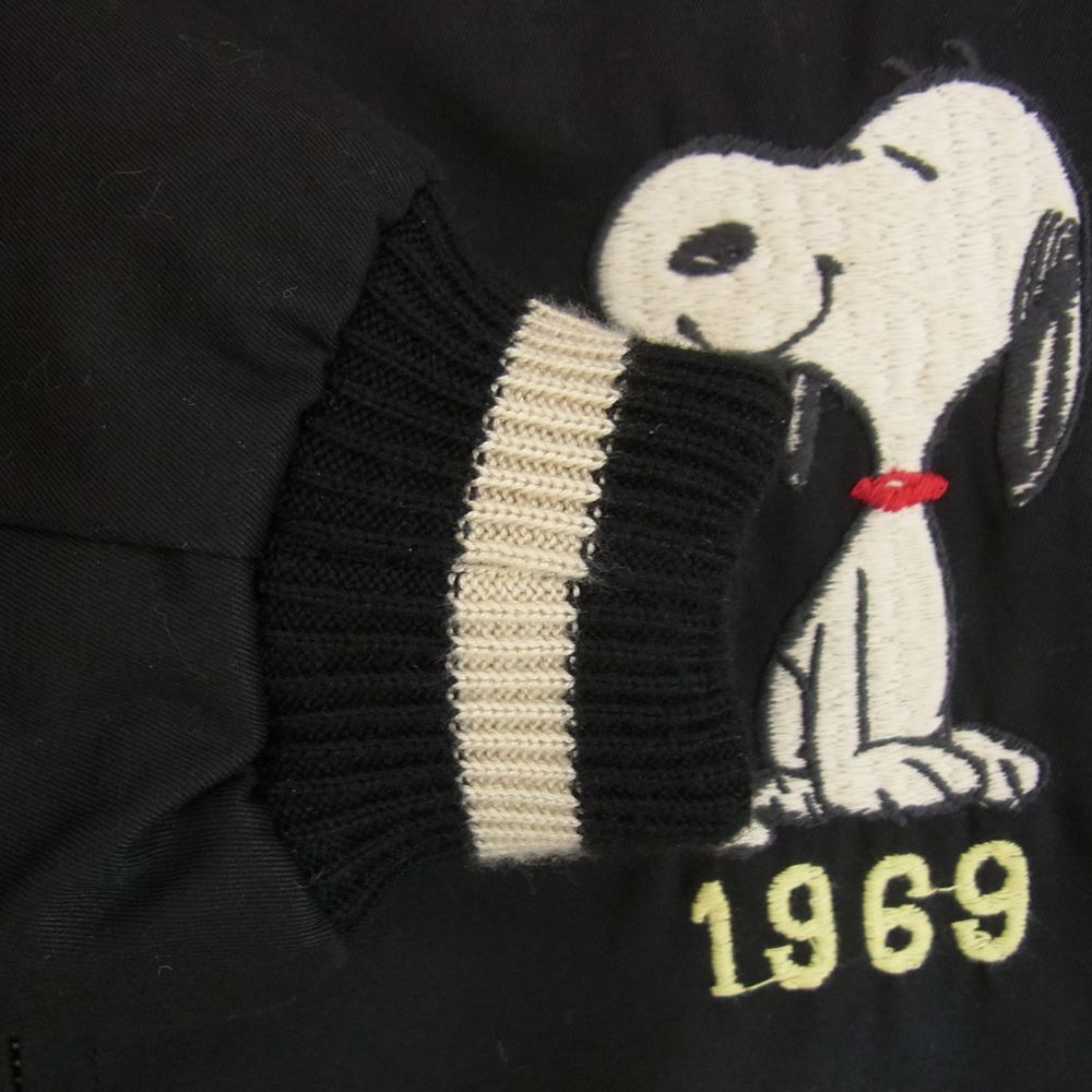 TAILOR TOYO テイラー東洋 TT15231 COTTON VIETNAM JACKET SNOOPY コットン ベトナム ジャケット ベトジャン ブラック系 L【中古】