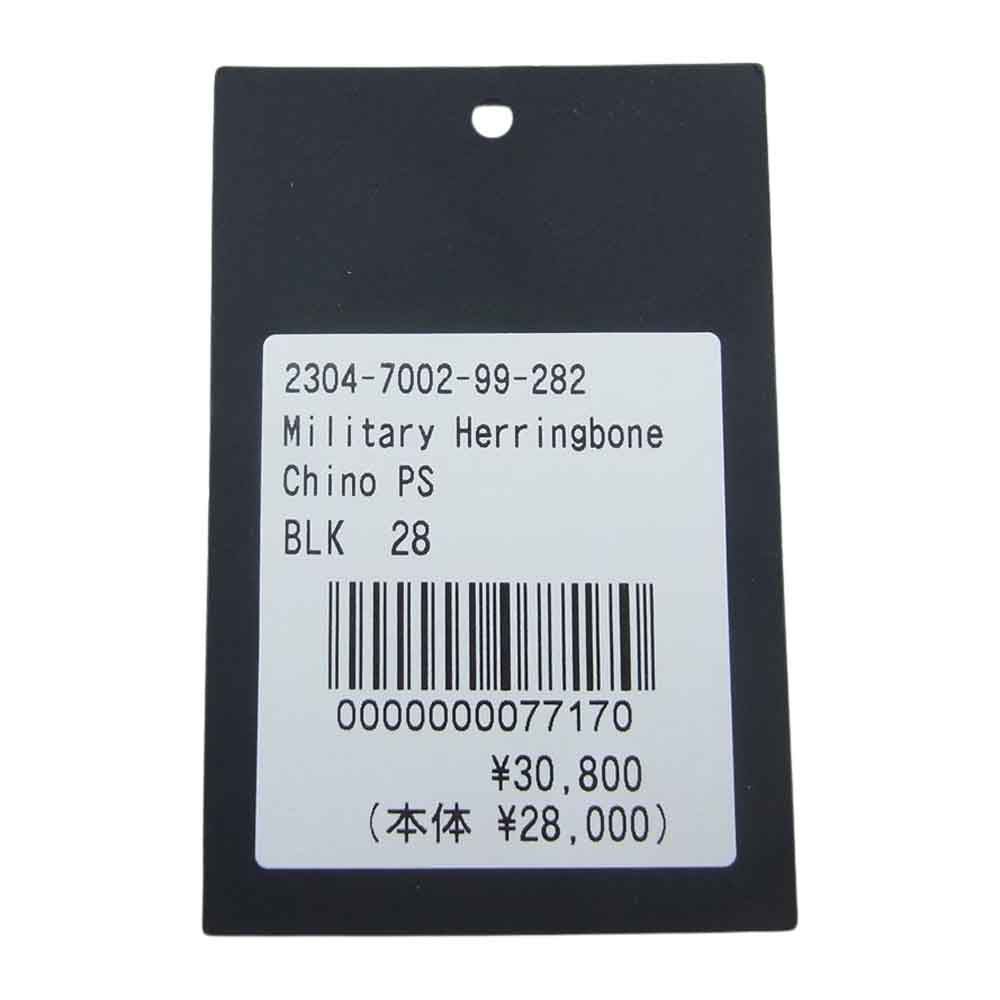 MINEDENIM マインデニム 23SS 2034-7002-99-282 ミリタリー セミワイド パンツ ブラック系 28【中古】