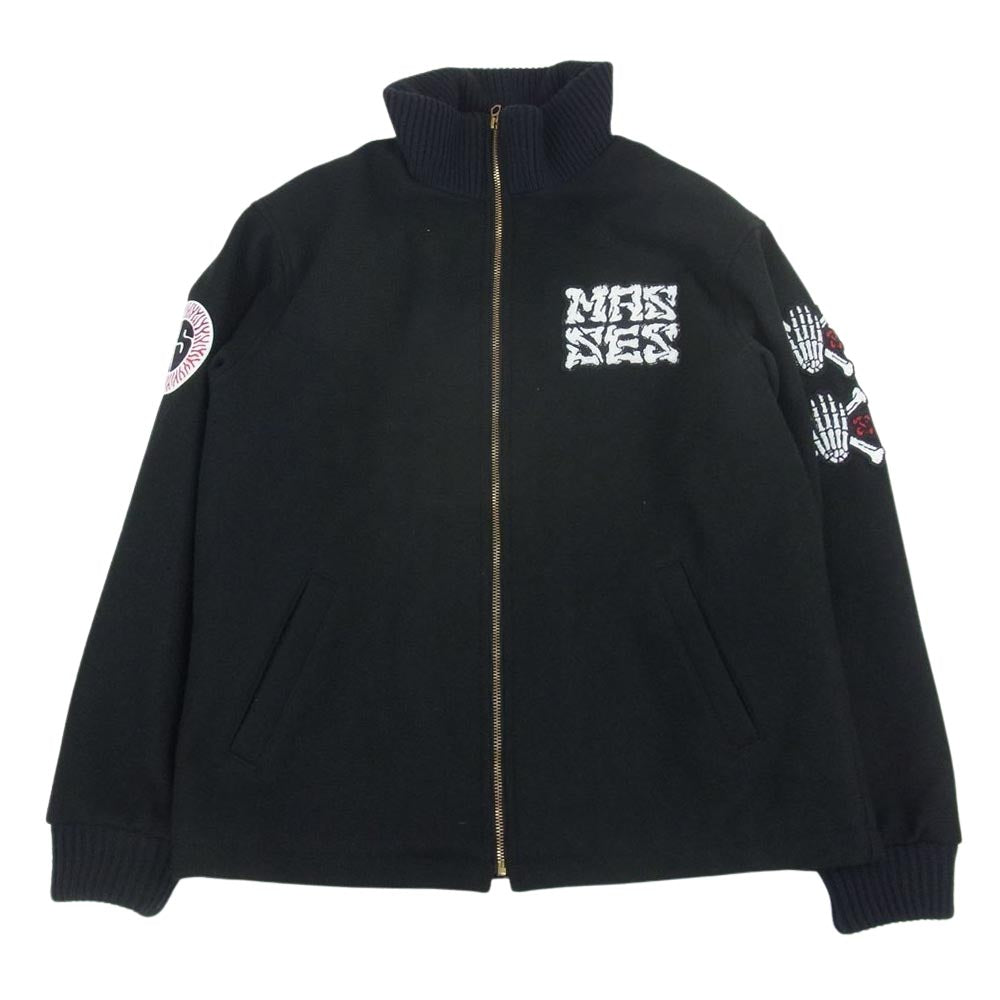 MASSES マシス 22AW MELTON ZIP JKT メルトン ジップ ジャケット ブラック系 M【中古】
