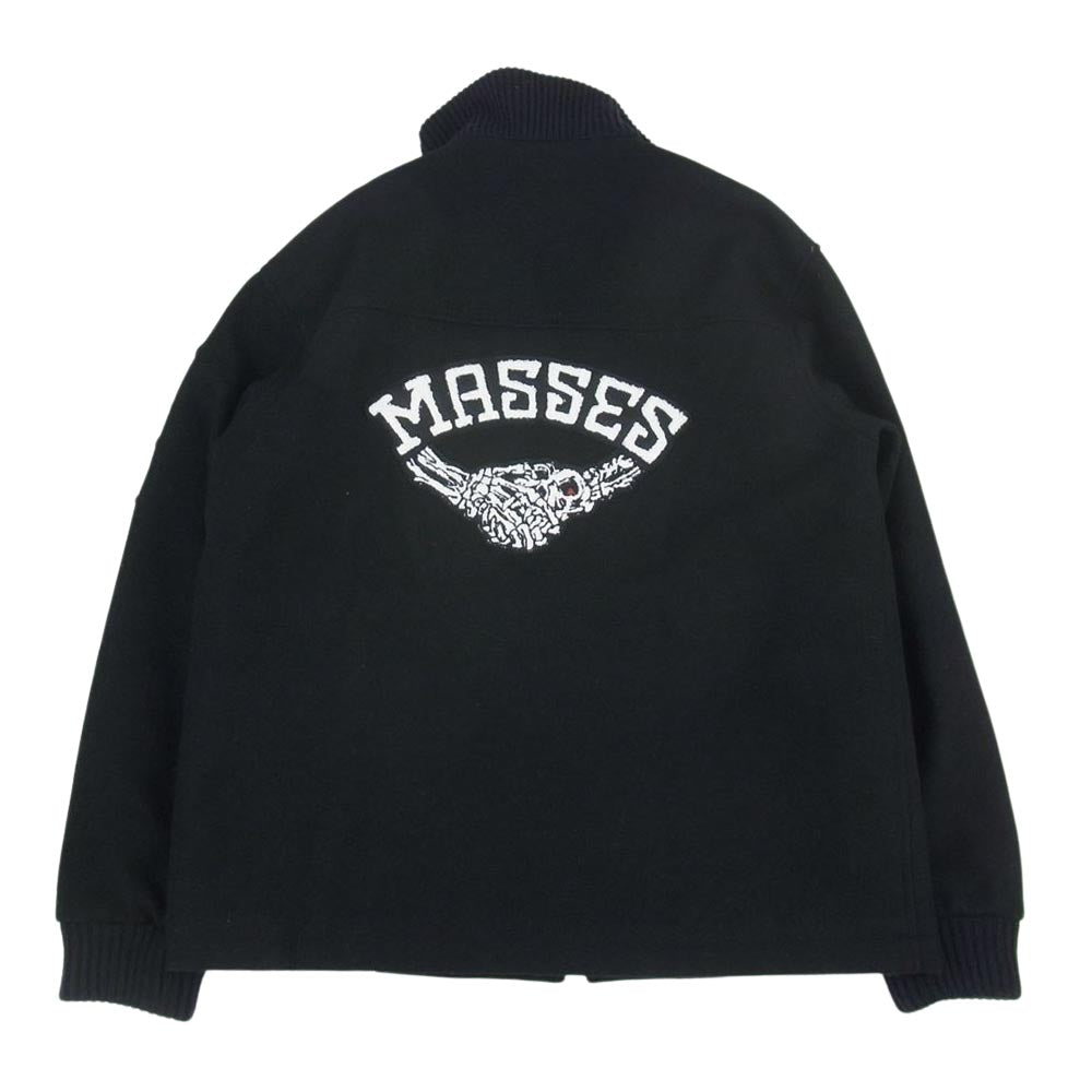 MASSES マシス 22AW MELTON ZIP JKT メルトン ジップ ジャケット ブラック系 M【中古】