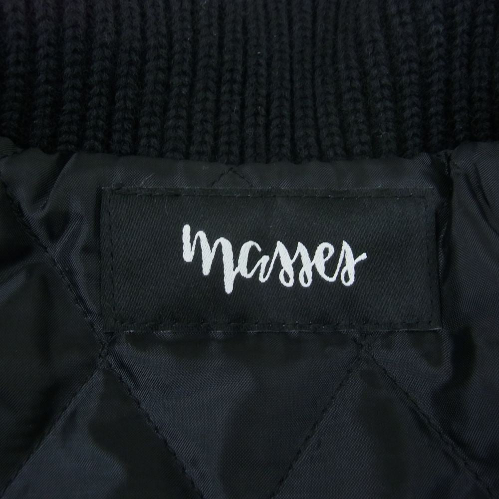 MASSES マシス 22AW MELTON ZIP JKT メルトン ジップ ジャケット ブラック系 M【中古】