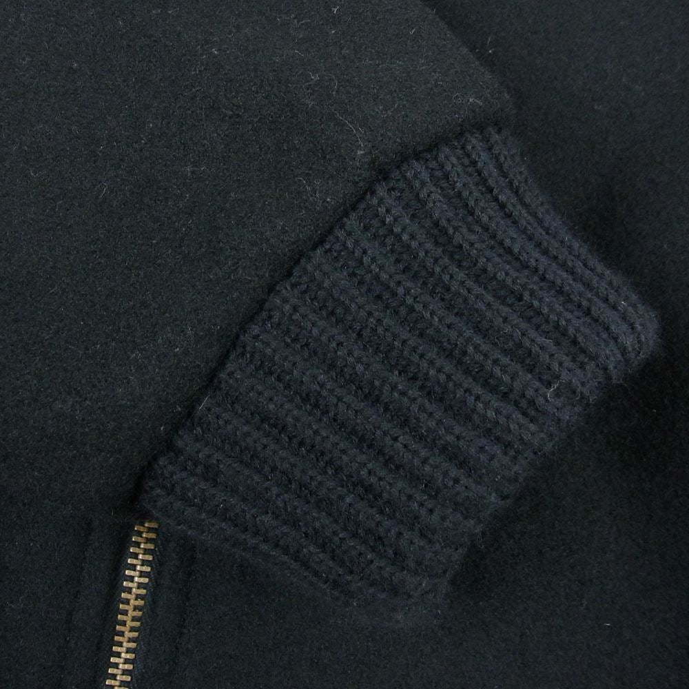 MASSES マシス 22AW MELTON ZIP JKT メルトン ジップ ジャケット ブラック系 M【中古】