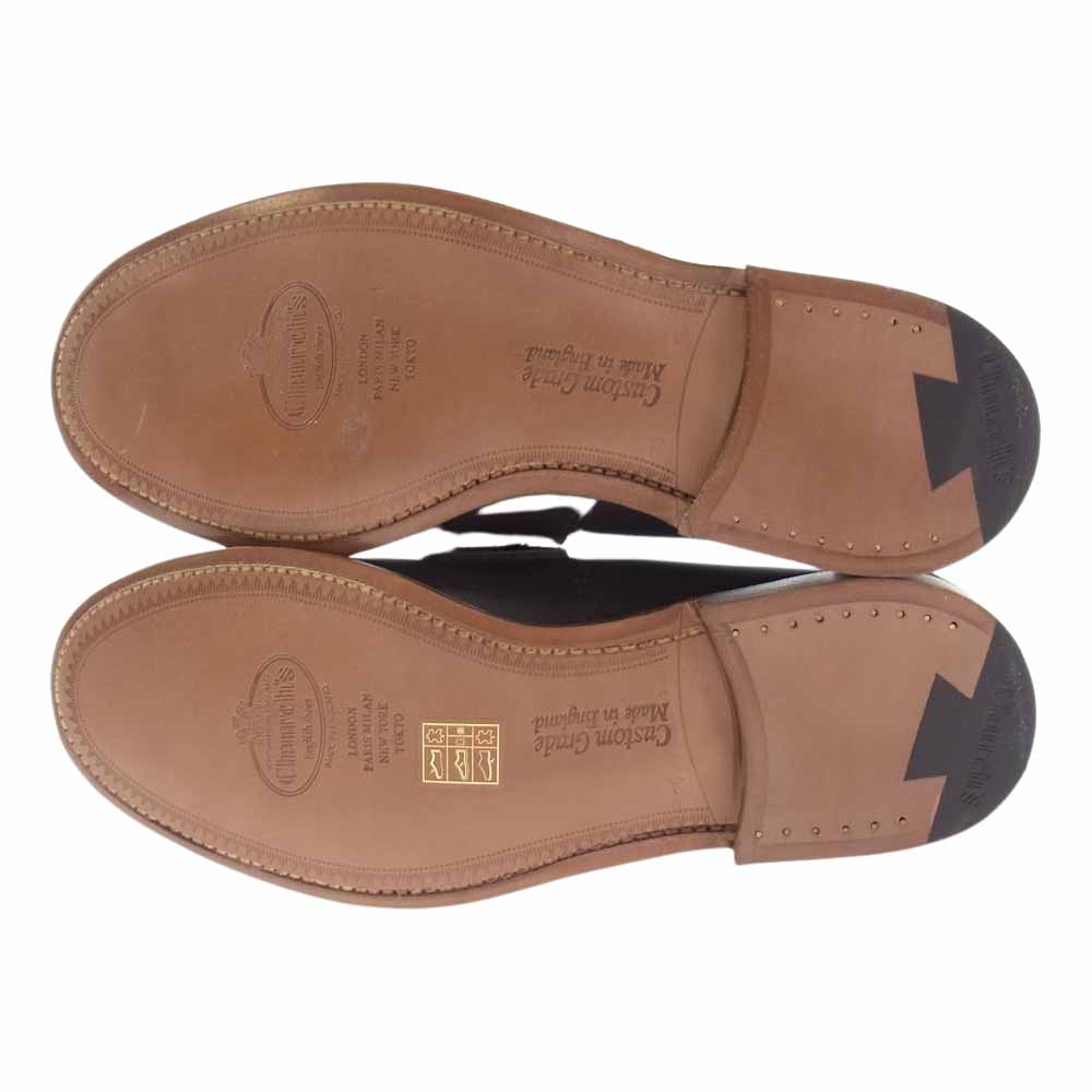 CHURCH'S チャーチ EDB003 PEMBREY EBONY コイン ローファー ダークブラウン系 UK 7.5【極上美品】【中古】