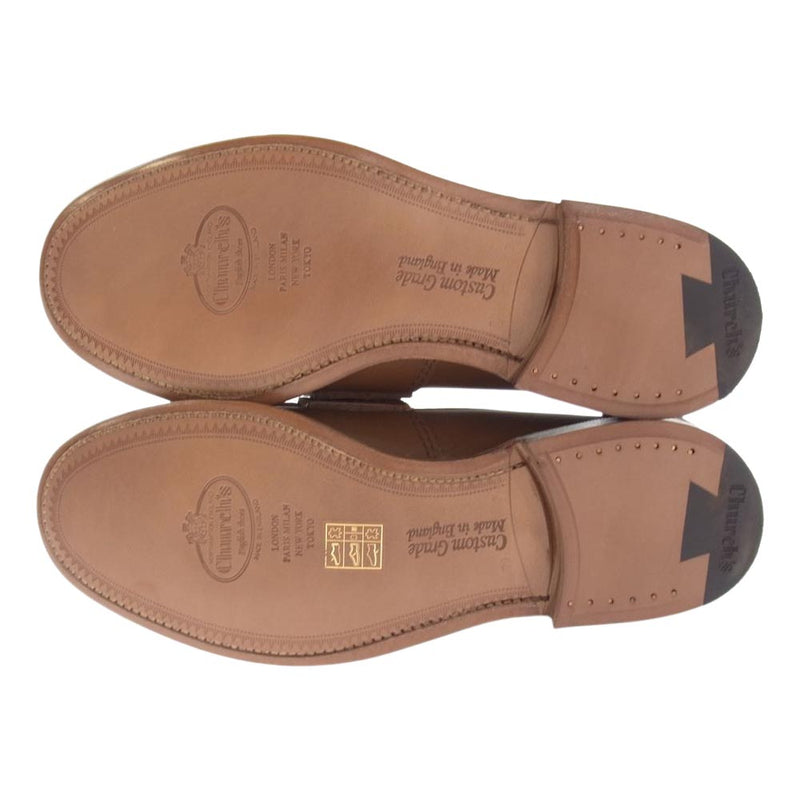 CHURCH'S チャーチ EDB003 PEMBREY TAN コイン ローファー ライトブラウン系 UK 7【極上美品】【中古】