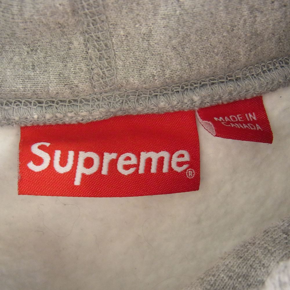 Supreme シュプリーム 19AW Bandana Box Logo Hooded Sweatshirt バンダナ ボックス ロゴ スウェット シャツ プルオーバー パーカー グレー系 L【中古】