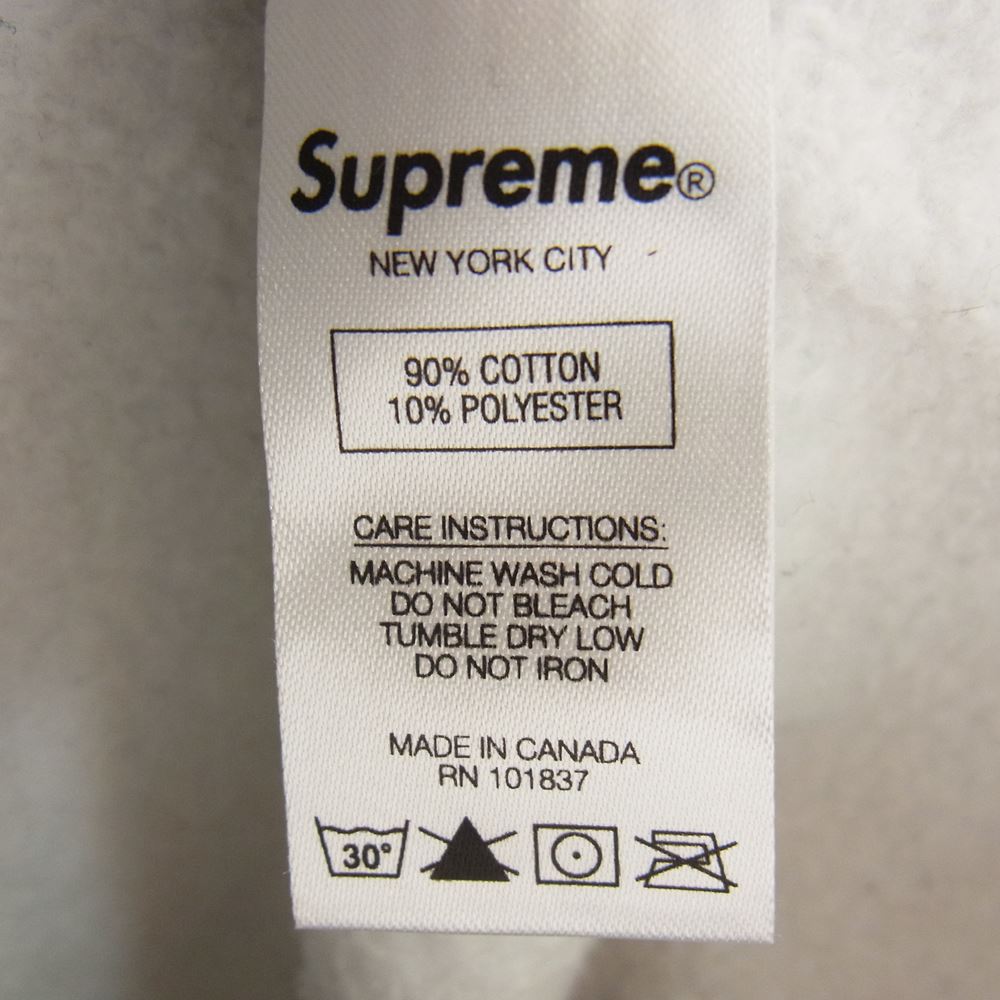 Supreme シュプリーム 19AW Bandana Box Logo Hooded Sweatshirt バンダナ ボックス ロゴ スウェット シャツ プルオーバー パーカー グレー系 L【中古】