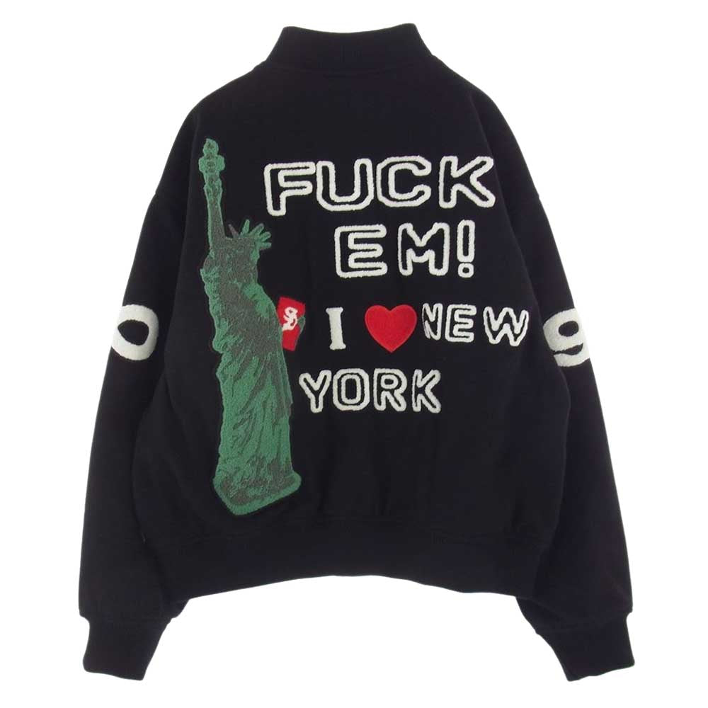 Supreme シュプリーム 23SS Tourist Varsity Jacket ツーリスト バーシティ ジャケット ブルゾン ブラック系 L【中古】
