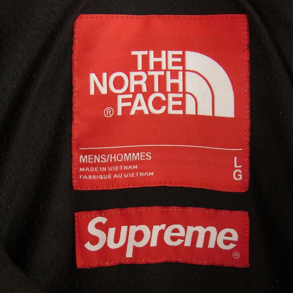 Supreme シュプリーム 18AW NP61807I The North Face Leather Mountain Parka ノースフェイス レザー マウンテン ジャケット ブラック系 L【中古】