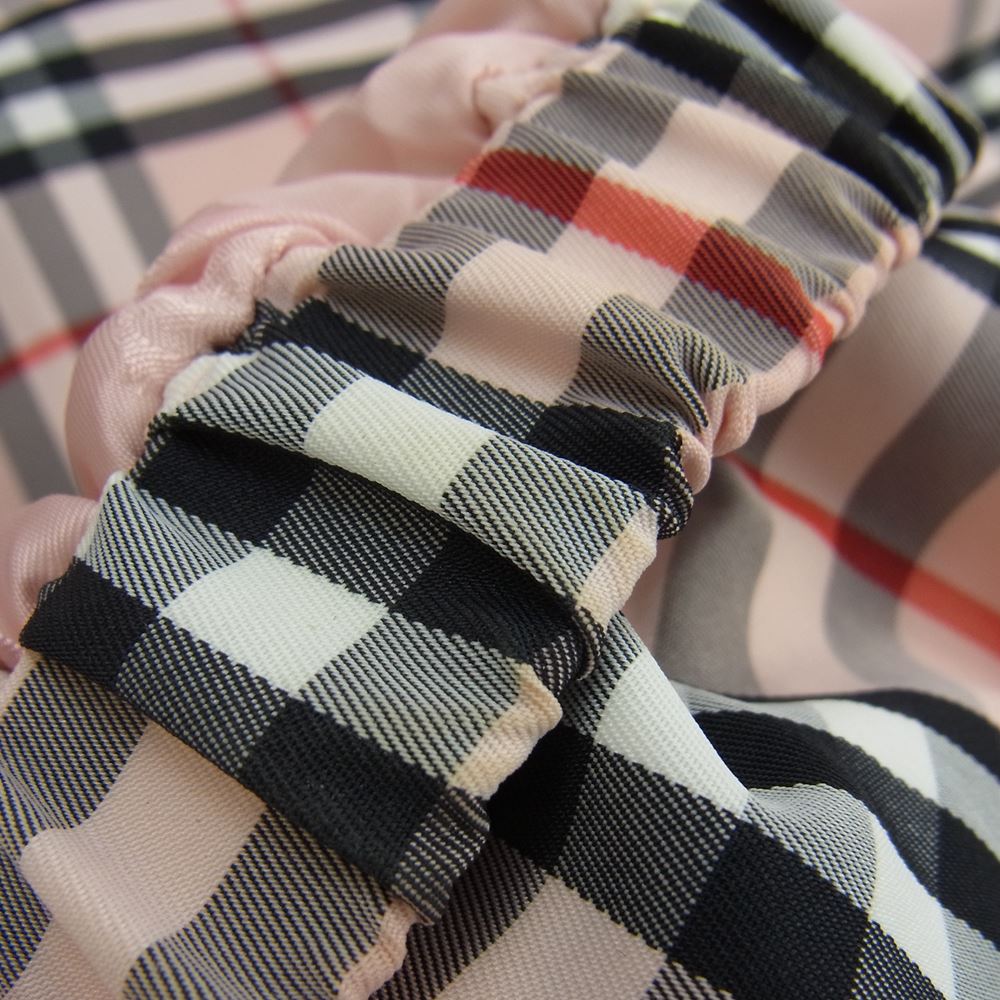 Supreme シュプリーム 22SS × Burberry Shearling Collar Down Puffer Jacket バーバリー シャーリングカラー パフィーダウンジャケット ピンク系 L【中古】