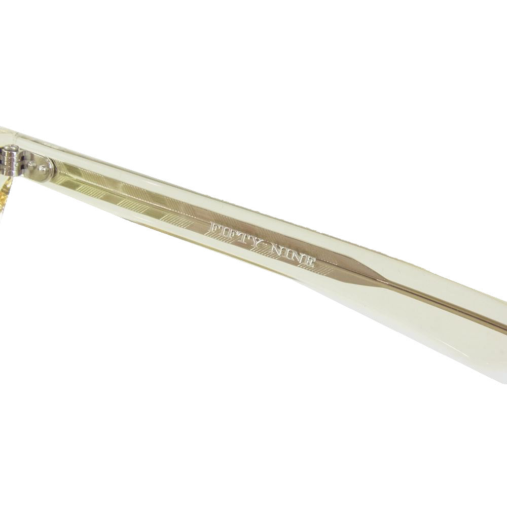 RADIALL ラディアル RAD-GLS002 FIFTY NINE SUNGLASSES クリア サングラス イエロークリア系 F【新古品】【未使用】【中古】