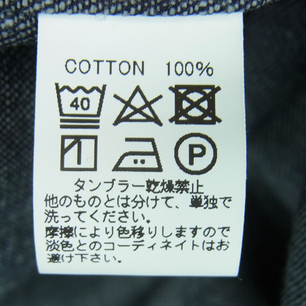 BONCOURA ボンクラ インディゴ リジット デニム カバーオール ジャケット インディゴブルー系 40【新古品】【未使用】【中古】