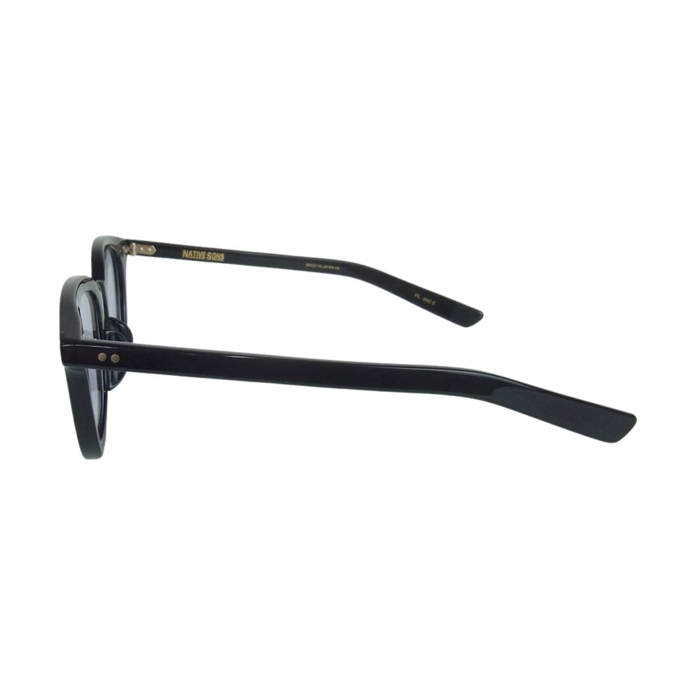 ネイティブサンズ PL-042E GUERRERO Sun Black  GR56 lenses 48size サングラス ブラック系 48□21.7 144【美品】【中古】