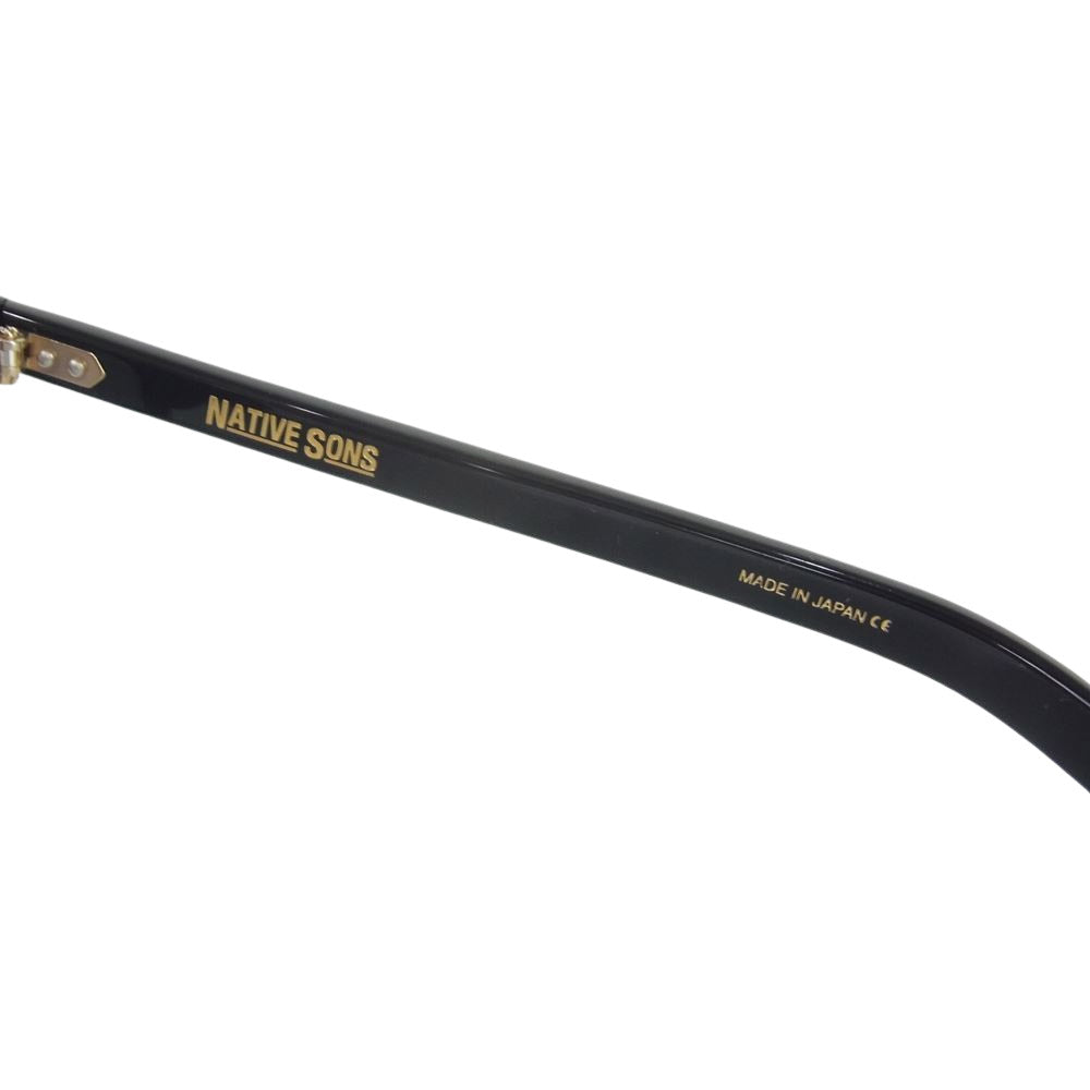 ネイティブサンズ PL-042E GUERRERO Sun Black  GR56 lenses 48size サングラス ブラック系 48□21.7 144【美品】【中古】