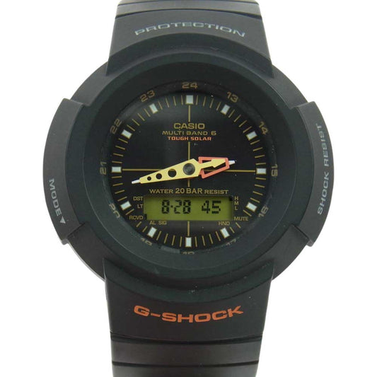 CASIO G-SHOCK カシオ ジーショック AWG-M520UA UNITED ARROWS ユナイテッドアローズ アナデジ 電波ソーラー 腕時計 ブラック系【中古】