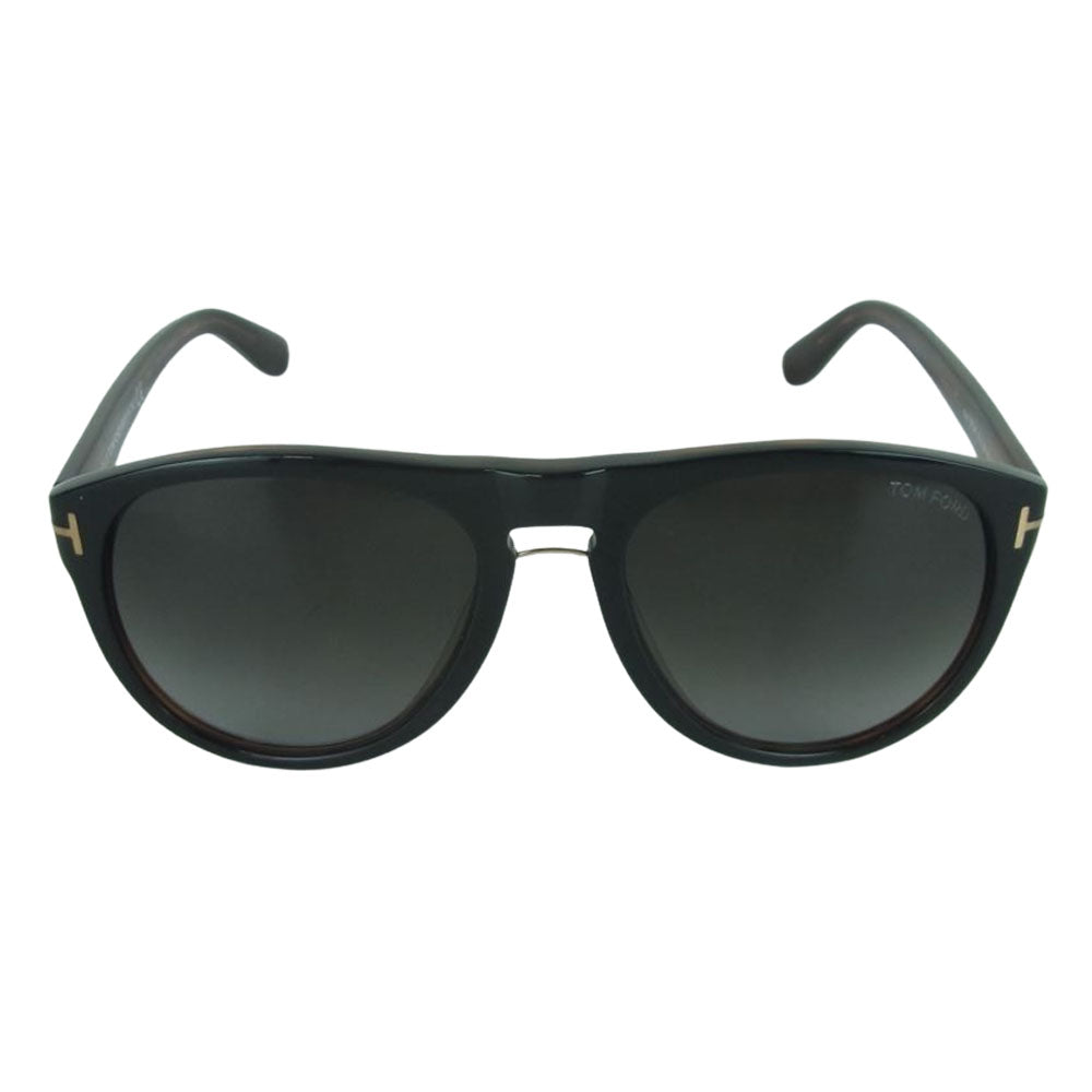 TOM FORD トムフォード TF347 01V Kurt サングラス イタリア製 ダークブラウン系 56□18 145【中古】