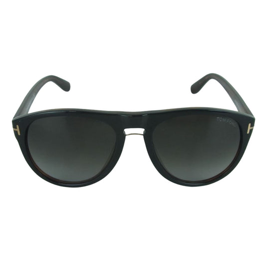 TOM FORD トムフォード TF347 01V Kurt サングラス イタリア製 ダークブラウン系 56□18 145【中古】
