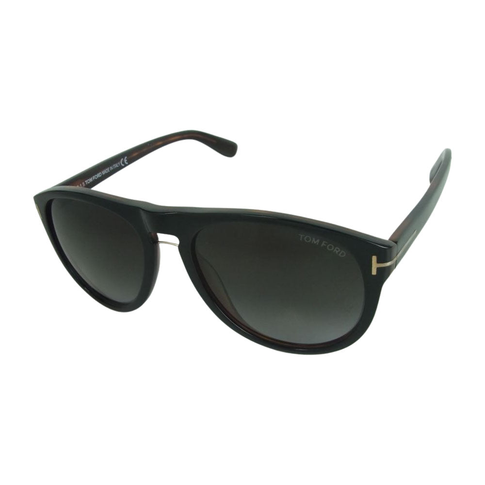 TOM FORD トムフォード TF347 01V Kurt サングラス イタリア製 ダークブラウン系 56□18 145【中古】