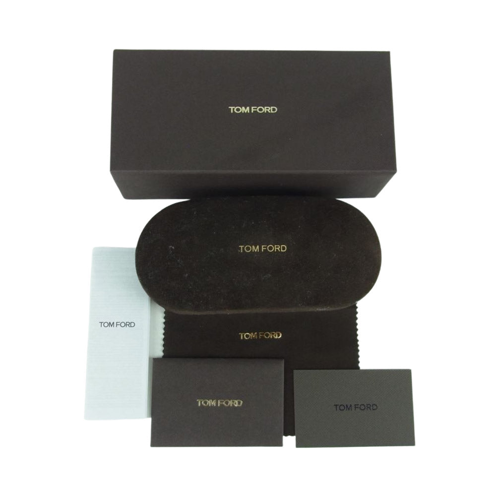 TOM FORD トムフォード TF347 01V Kurt サングラス イタリア製 ダークブラウン系 56□18 145【中古】