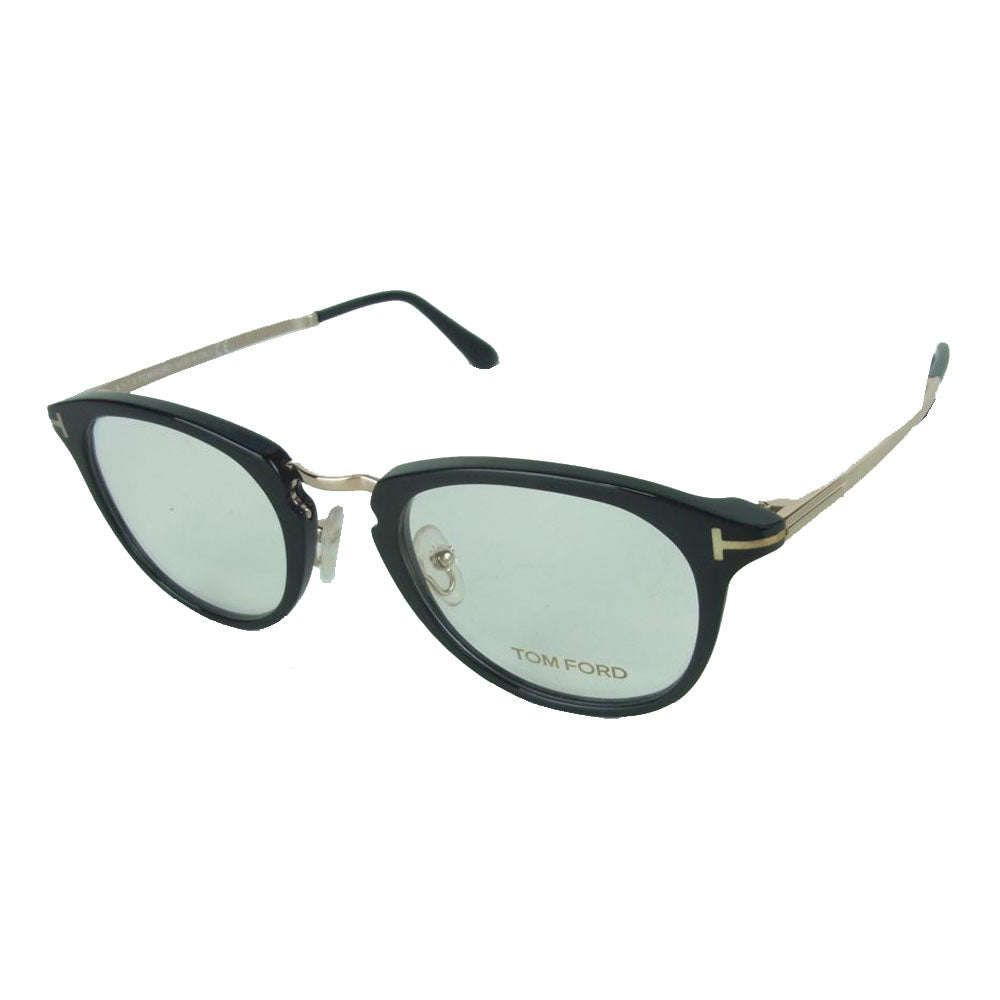 TOM FORD トムフォード TF5466 ウェリントン メガネ 眼鏡 イタリア製 ブラック系 49□22 145【中古】