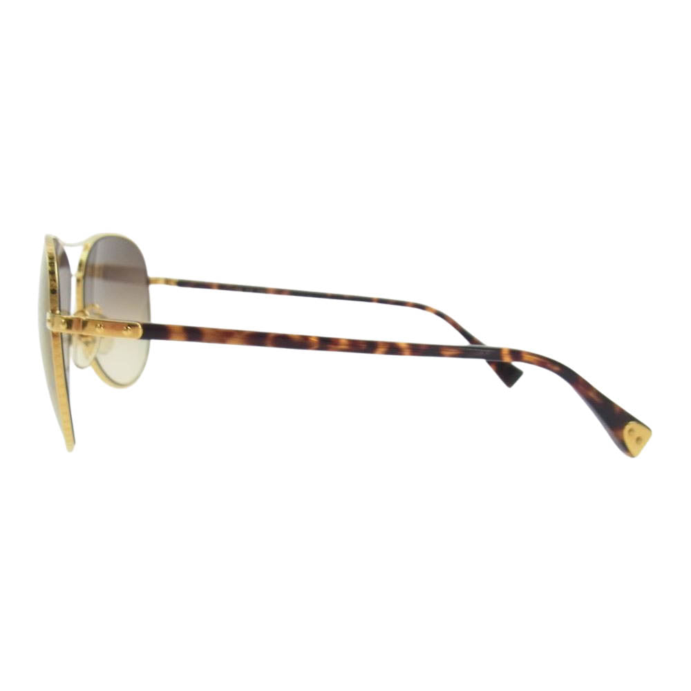 LOUIS VUITTON ルイ・ヴィトン Z0164U コンスピラシオン パイロット サングラス 眼鏡 ゴールド系 ブラウン系 58□15【中古】