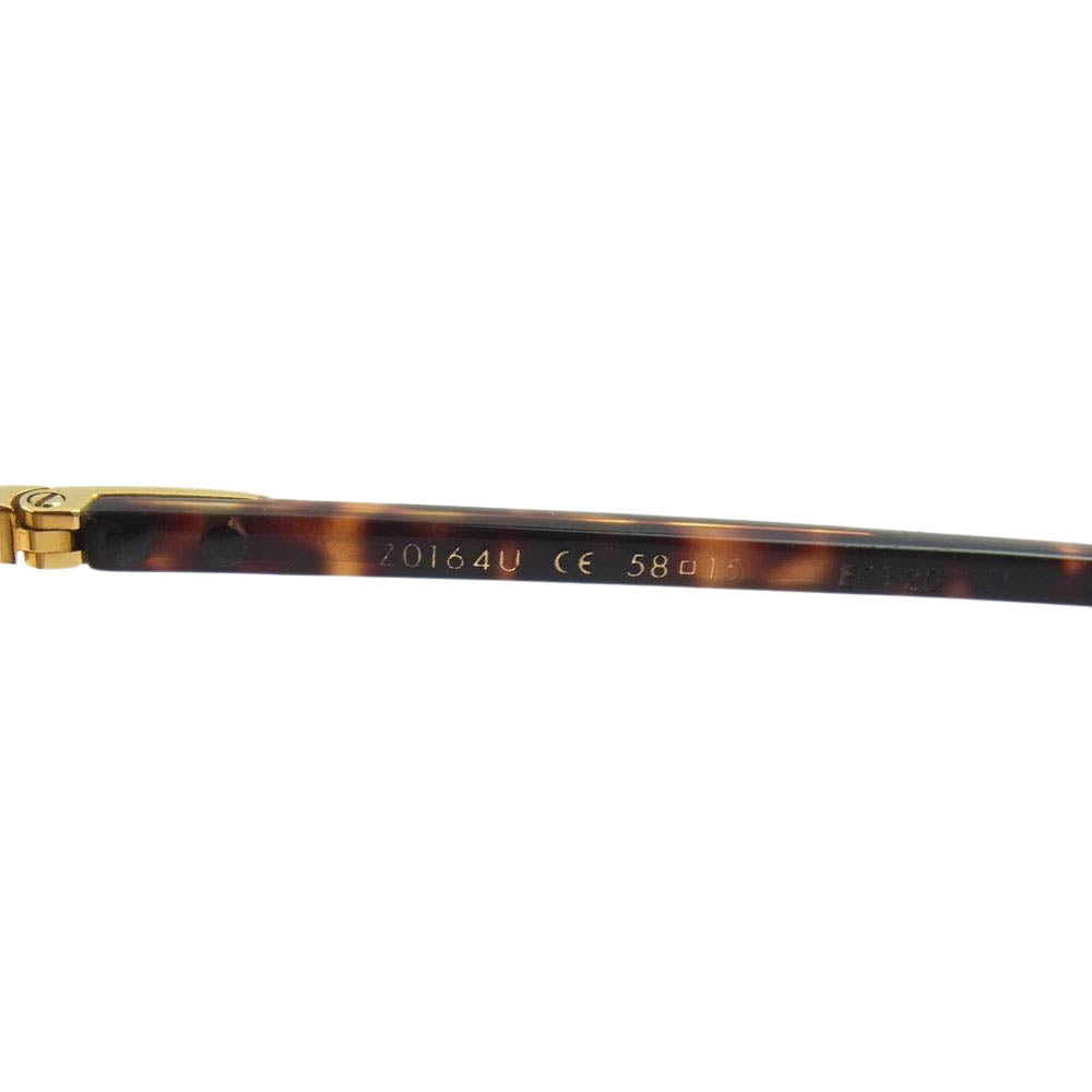 LOUIS VUITTON ルイ・ヴィトン Z0164U コンスピラシオン パイロット サングラス 眼鏡 ゴールド系 ブラウン系 58□15【中古】