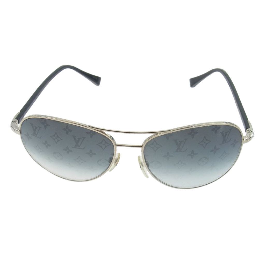 LOUIS VUITTON ルイ・ヴィトン Z0165U モノグラム コンスピラシオン パイロット サングラス 眼鏡 シルバー系 グレー系 58□15【中古】