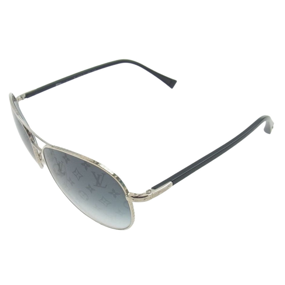 LOUIS VUITTON ルイ・ヴィトン Z0165U モノグラム コンスピラシオン パイロット サングラス 眼鏡 シルバー系 グレー系 58□15【中古】