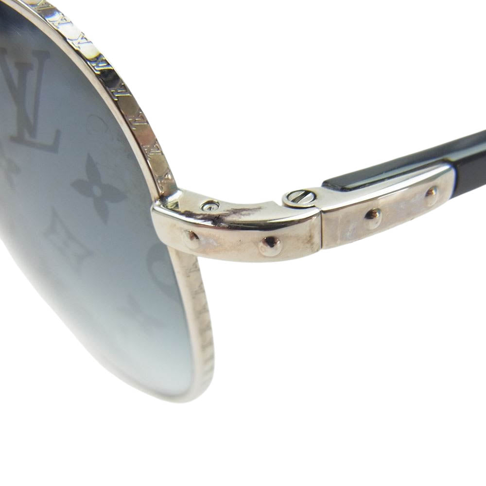 LOUIS VUITTON ルイ・ヴィトン Z0165U モノグラム コンスピラシオン パイロット サングラス 眼鏡 シルバー系 グレー系 58□15【中古】