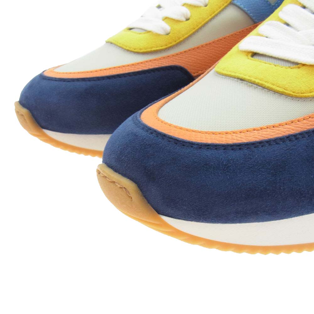 HERMES エルメス キャンバス ヴォーエプソン クリス スニーカー マルチカラー系 41【新古品】【未使用】【中古】