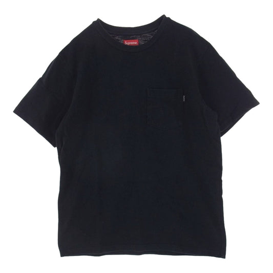 Supreme シュプリーム 20AW S/S Pocket Tee ロゴ ポケット 半袖 Tシャツ ブラック系 S【中古】