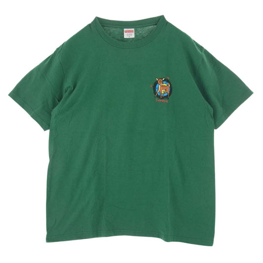 Supreme シュプリーム 23SS Deer Tee 鹿 ディア ターゲット プリント Tシャツ グリーン系 M【中古】
