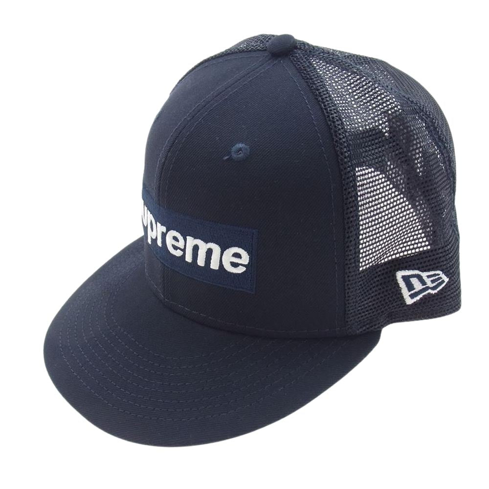 Supreme シュプリーム 22SS Box Logo Mesh Back New Era ボックスロゴ メッシュ バック ニューエラ ベースボール キャップ ダークネイビー系 59.6cm【中古】