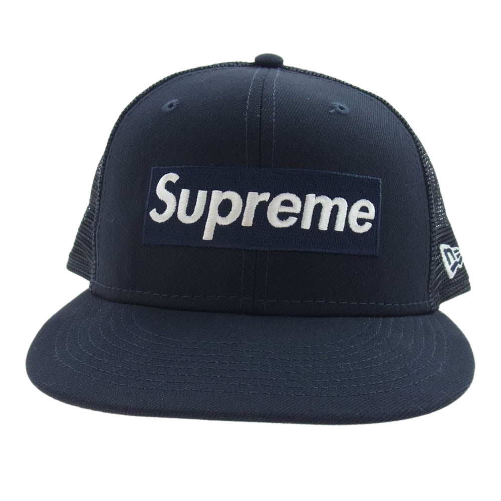 Supreme シュプリーム 22SS Box Logo Mesh Back New Era ボックスロゴ メッシュ バック ニューエラ ベースボール キャップ ダークネイビー系 59.6cm【中古】