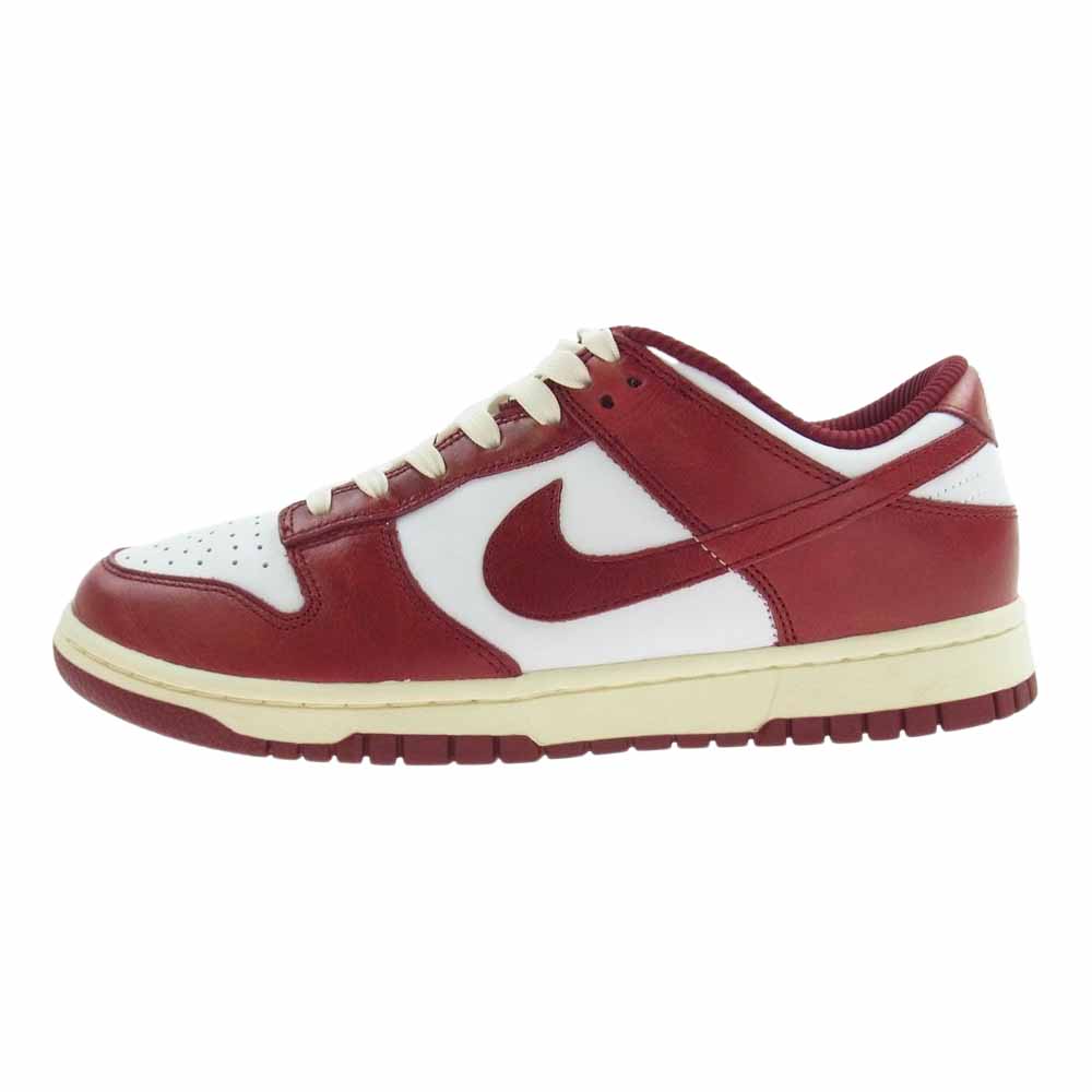 NIKE ナイキ FJ4555-100 WMNS Dunk Low PRM Team Red and White ダンク ロー プレミアム チームレッド ホワイト レッド系 ホワイト系 26cm【中古】