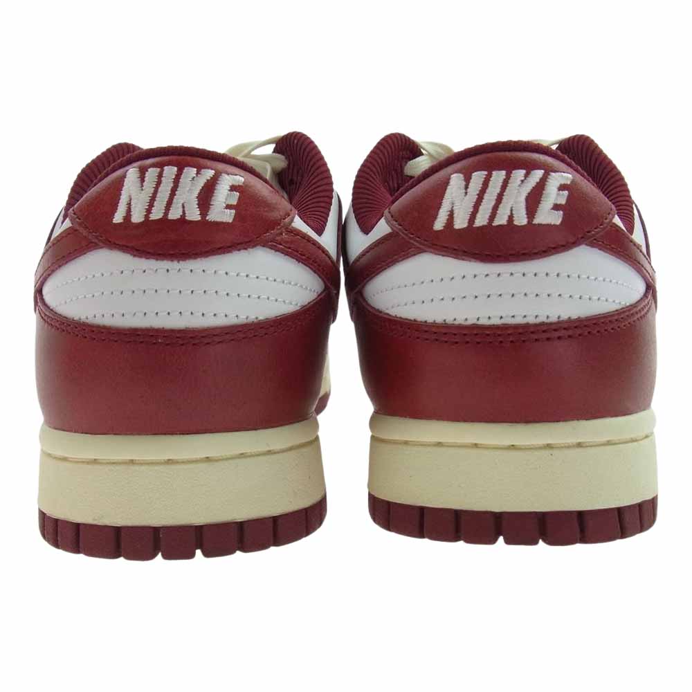 NIKE ナイキ FJ4555-100 WMNS Dunk Low PRM Team Red and White ダンク ロー プレミアム チームレッド ホワイト レッド系 ホワイト系 26cm【中古】