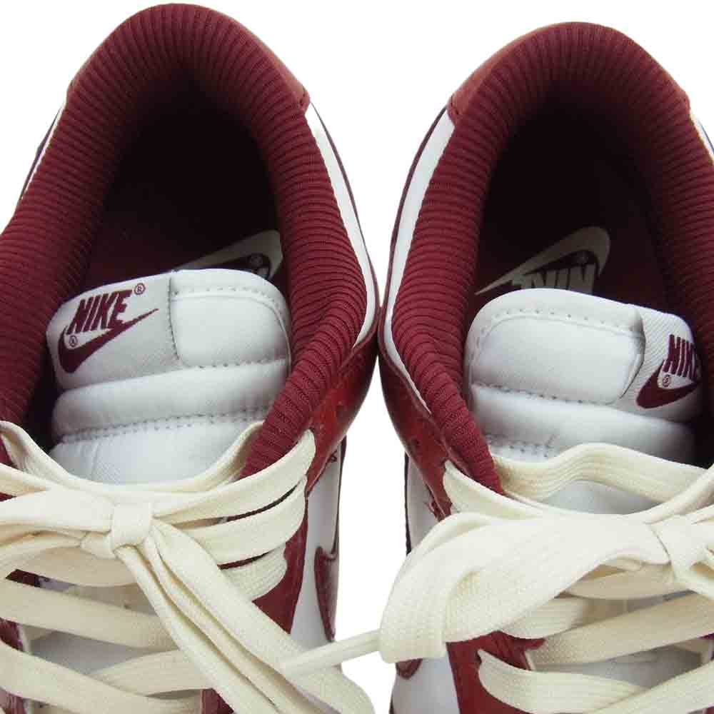 NIKE ナイキ FJ4555-100 WMNS Dunk Low PRM Team Red and White ダンク ロー プレミアム チームレッド ホワイト レッド系 ホワイト系 26cm【中古】