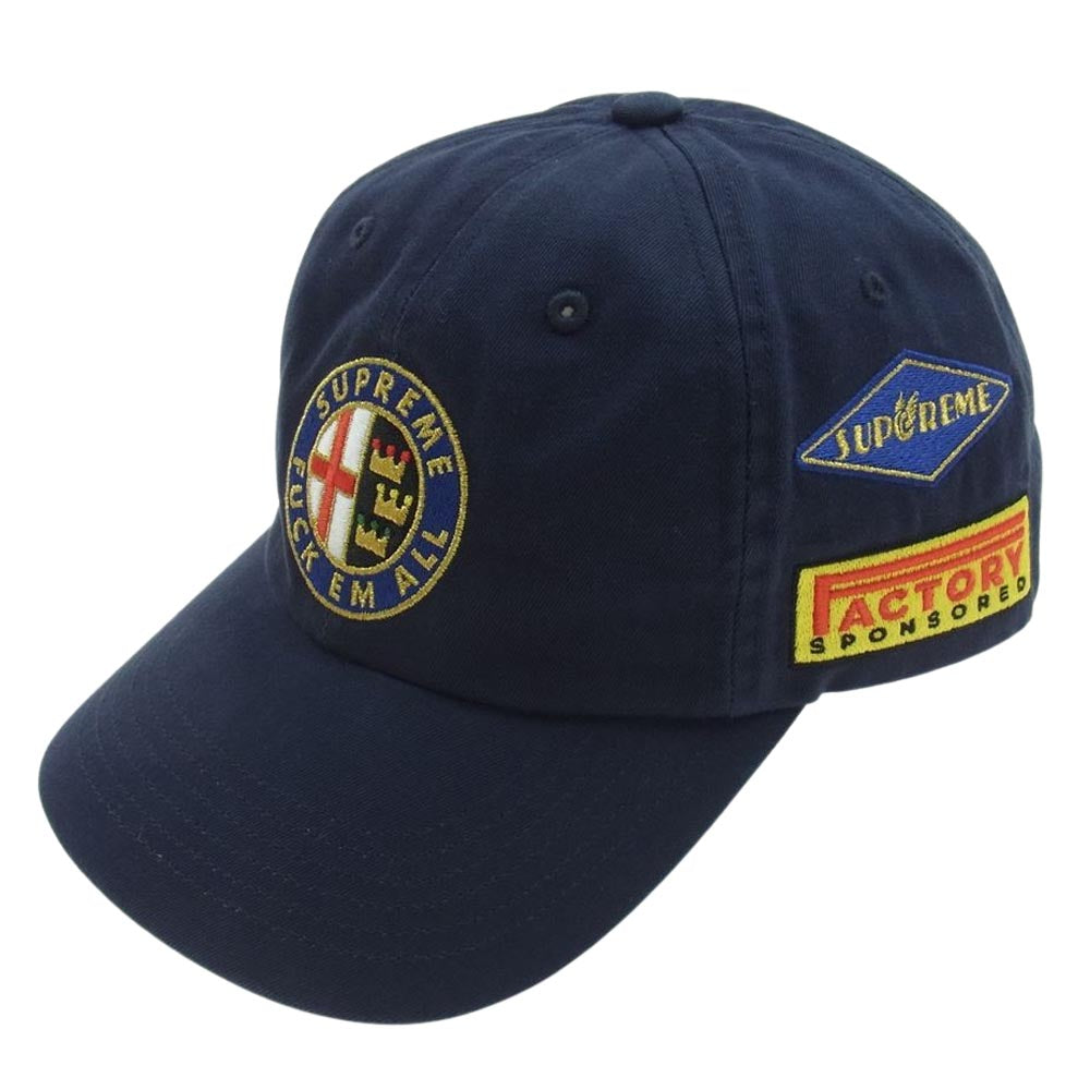 Supreme シュプリーム 23SS Racing 6Panel Cap レーシング 6パネル キャップ ネイビー系【中古】